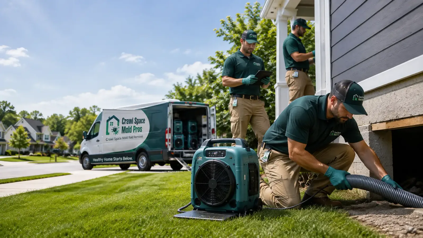 Crawl Space Mold Removal in River Rouge, MI
